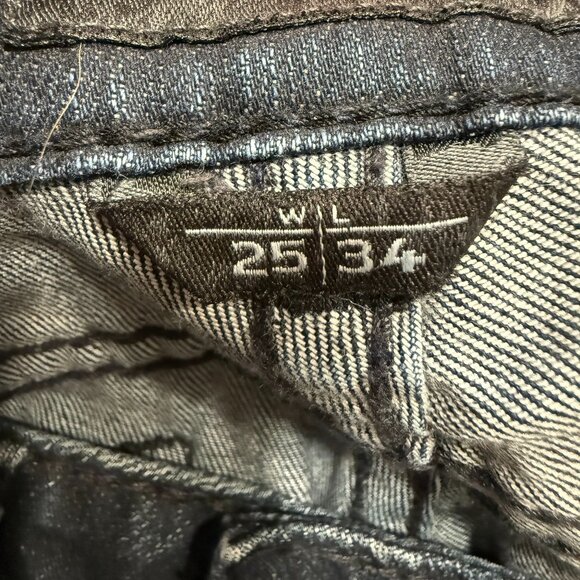 MEK DNM Dark Wash SLIM BOOT CUT 25 Women's Denim Jeans Retro Y2K Western - Picture 9 of 10